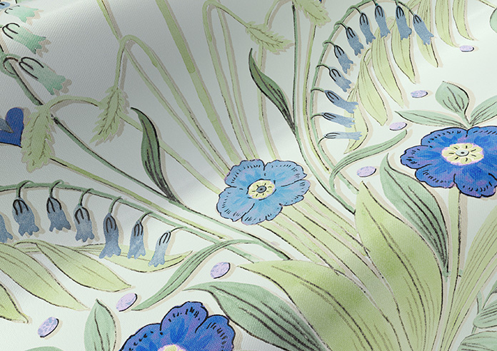 Cotswold Faux Silk, Sapphire - Made to Measure Curtain - Image 4